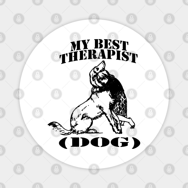 my best therapist dog Magnet by carismashop